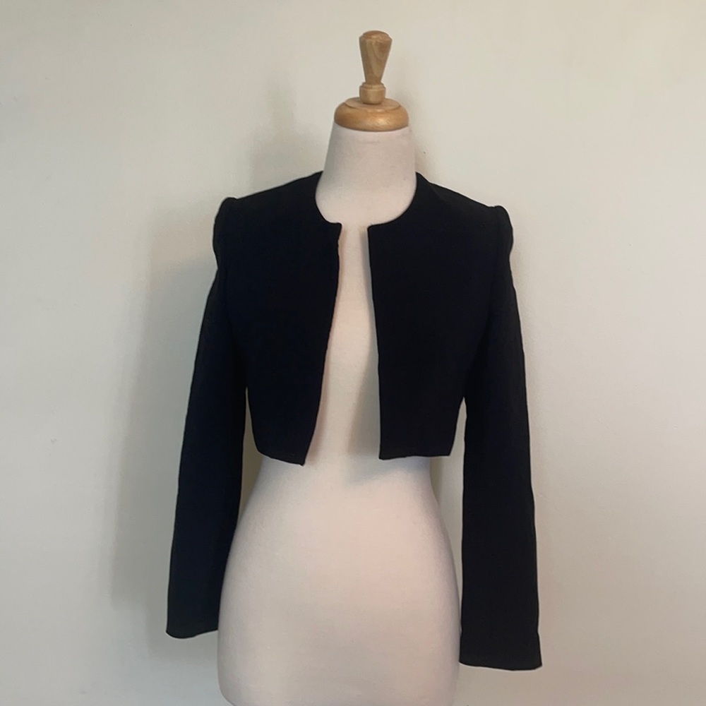 Ralph Lauren collection black cropped jacket